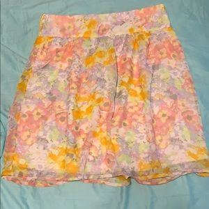 Mid thigh length skirt